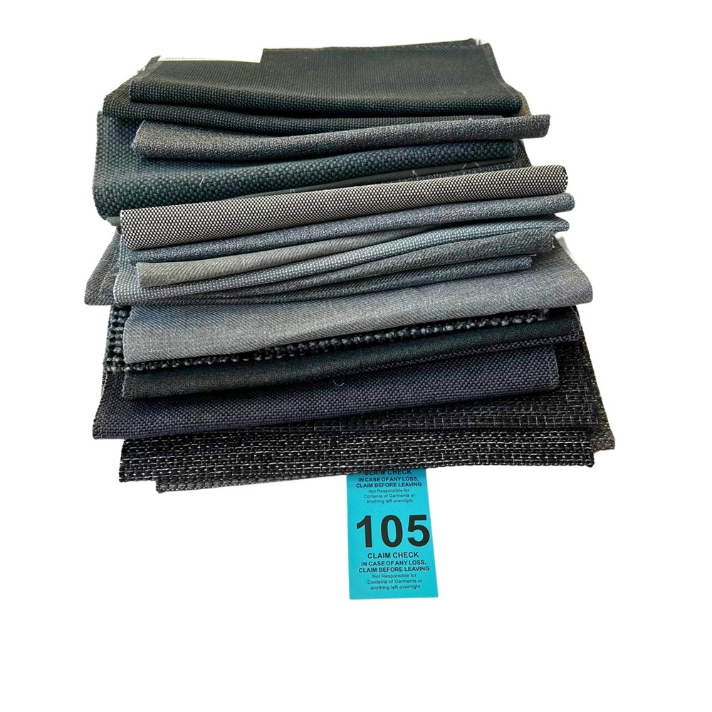 20 Designer Black and Grey Upholstery Fabric Swatches | Quilting Crafts Sewing - Picture 4 of 7